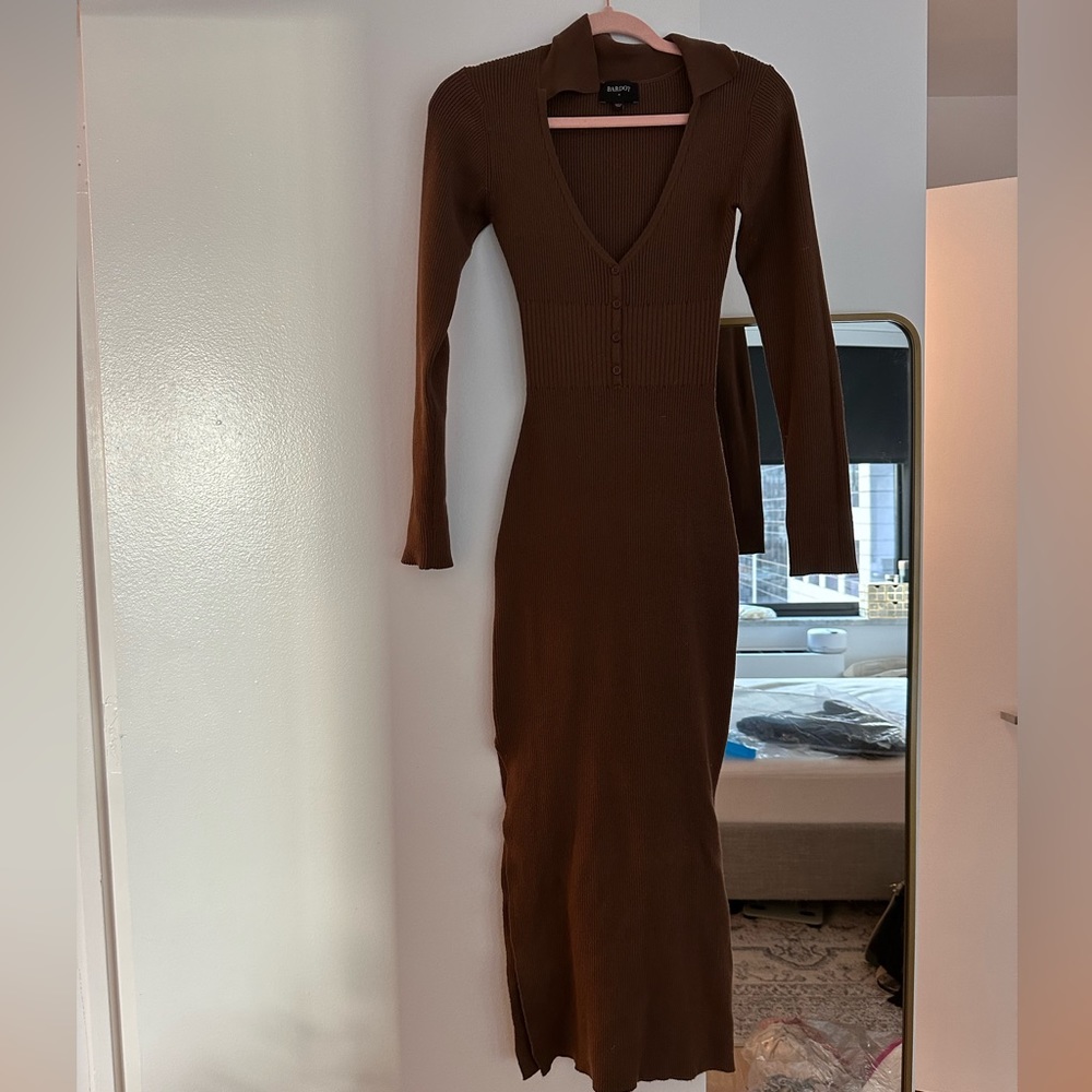 Bardot knit dress